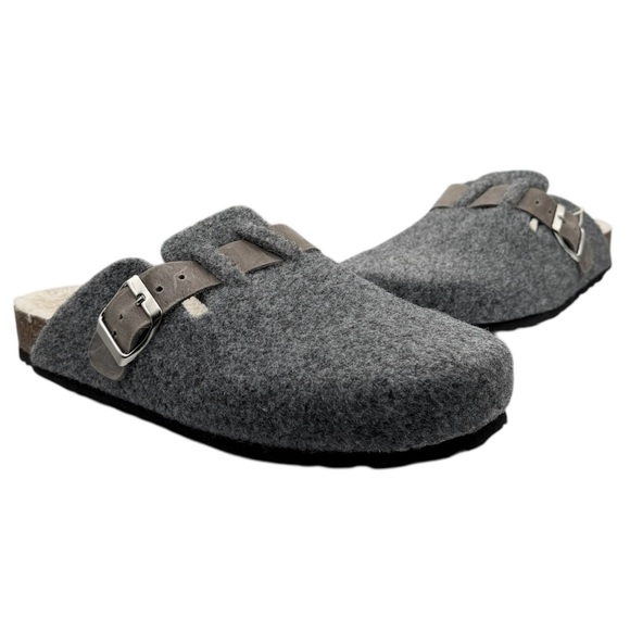 Bio-Gold Shoes - Bio-Gold Felt Slip-On Faux Fur Mules Clogs Slipper Shoes NWT (11)